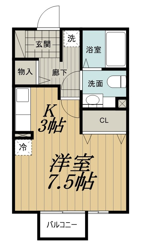 ロイヤルクレッセント西登戸　弐番館の間取り