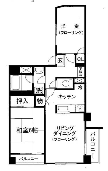 ユニオンパレス梅島の間取り