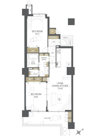 【間取り】シンフォニアガーデン福井 