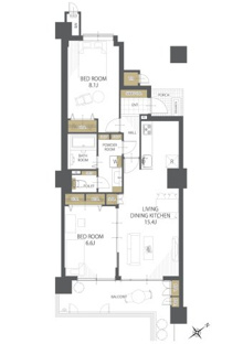 【間取り】シンフォニアガーデン福井 