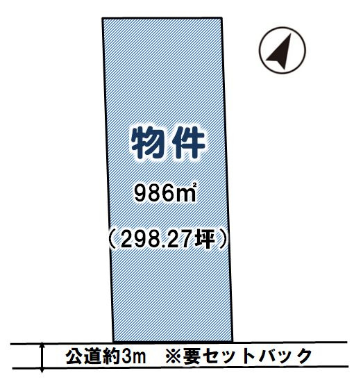 筑西市藤ケ谷の土地図