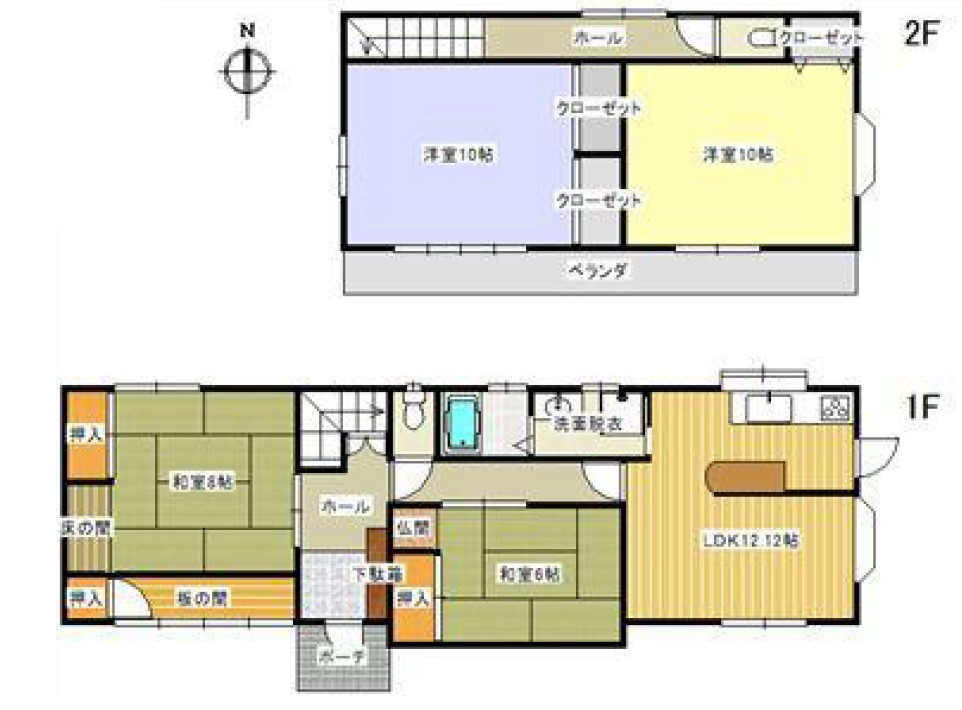 【中古戸建】前橋市総社町総社の間取り|■間取り図｜敷地面積：349.95（約105.85坪）　建物面積：117.99（約35.69坪）
