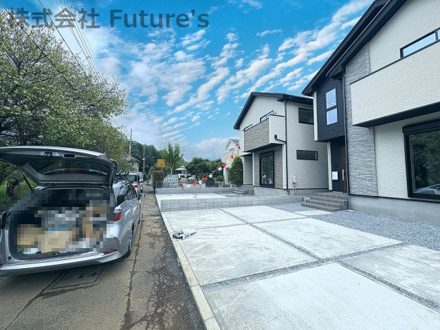 流山市駒木　新築戸建　全2棟　1号棟の前面道路含む現地写真|前面道路含む現地写真です