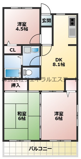 【間取り】 | リバーサイドマンション川勝