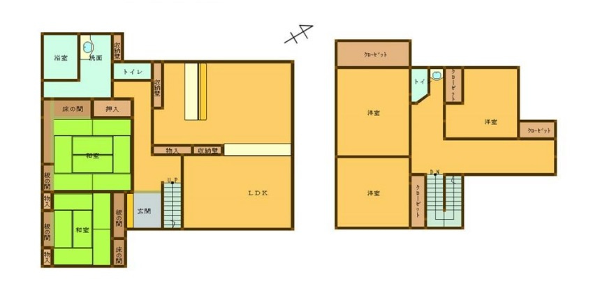深谷市東方の間取り