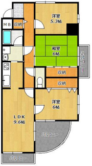 【間取り】 | ラフェエスタ大塩