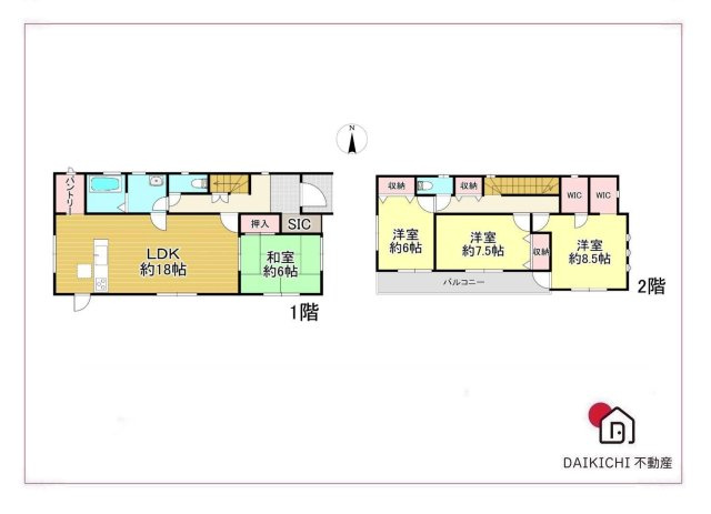 【間取り】 | 寄居町大字赤浜　中古戸建