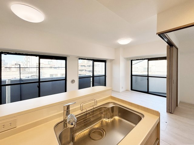 ダイアパレス東陽町　角　部屋　リ　ノベーションのキッチン
