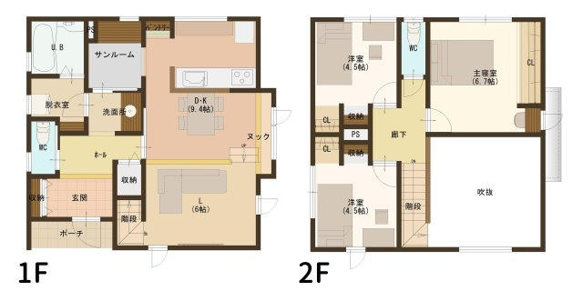 【間取り】 | 南国市大そね甲（未入居物件）