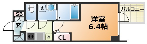 エスリード神戸三宮ヒルズの間取り