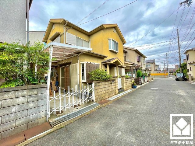 京田辺市三山木直田の前面道路含む現地写真