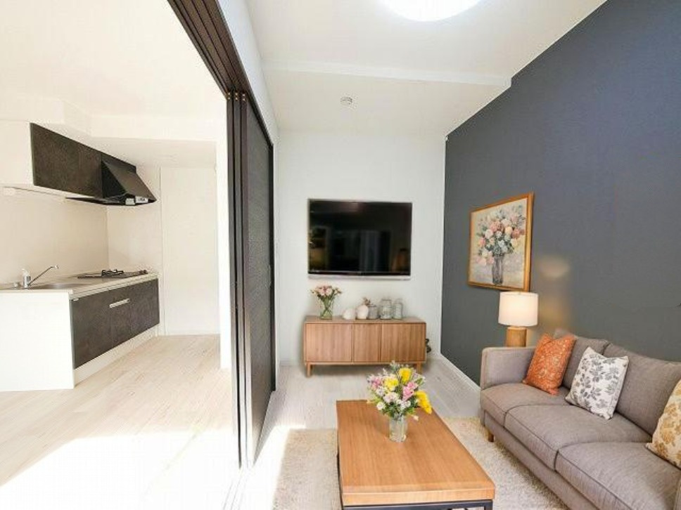 ジーメゾン奈良エルカーサの居間・リビング|CGで家具等を配置したもので家具等は含まれません。