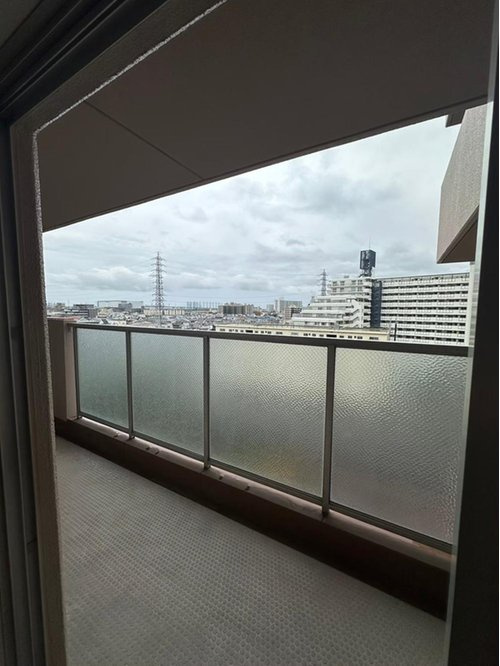 武庫川サニーハイツのバルコニー