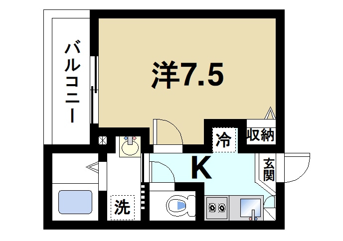 ジーメゾン奈良エルカーサの間取り