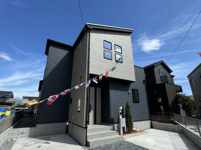 市川市下貝塚２丁目新築戸建（下貝塚15期）の外観|1号棟・完成済み内覧可能です！