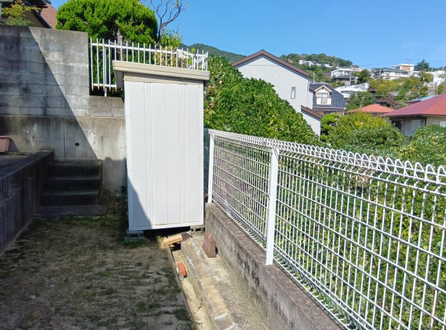 西宮市樋之池町　土地の周辺|北側お庭