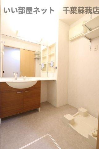 ベイリーフの洗面所|広い洗面スペース