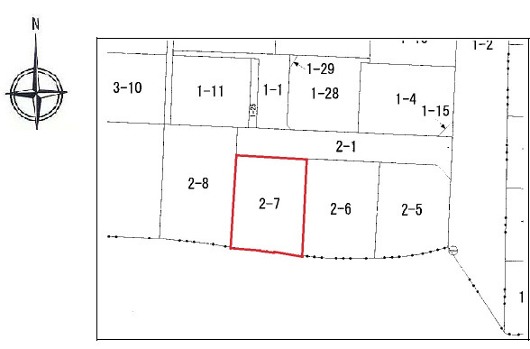 高砂市阿弥陀町南池　土地の土地図|敷地約40坪です。