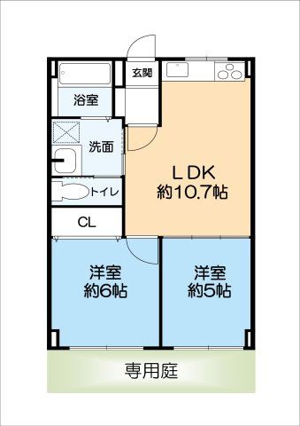 グレイスハイツ本山南町の間取り|リフォーム済み2LDK専用庭付きです！
スーパーも近く利便性も高いです。
是非現地まで足を運んでください！