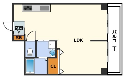 コープ野村梅田A棟の間取り