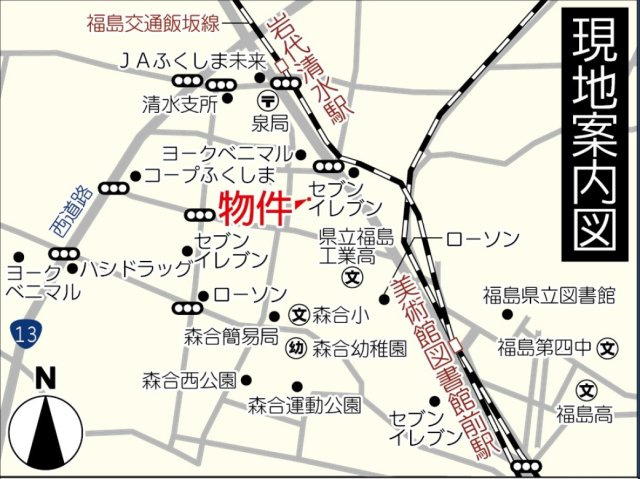 森合丹波谷地　Livele Garden　全4棟の地図