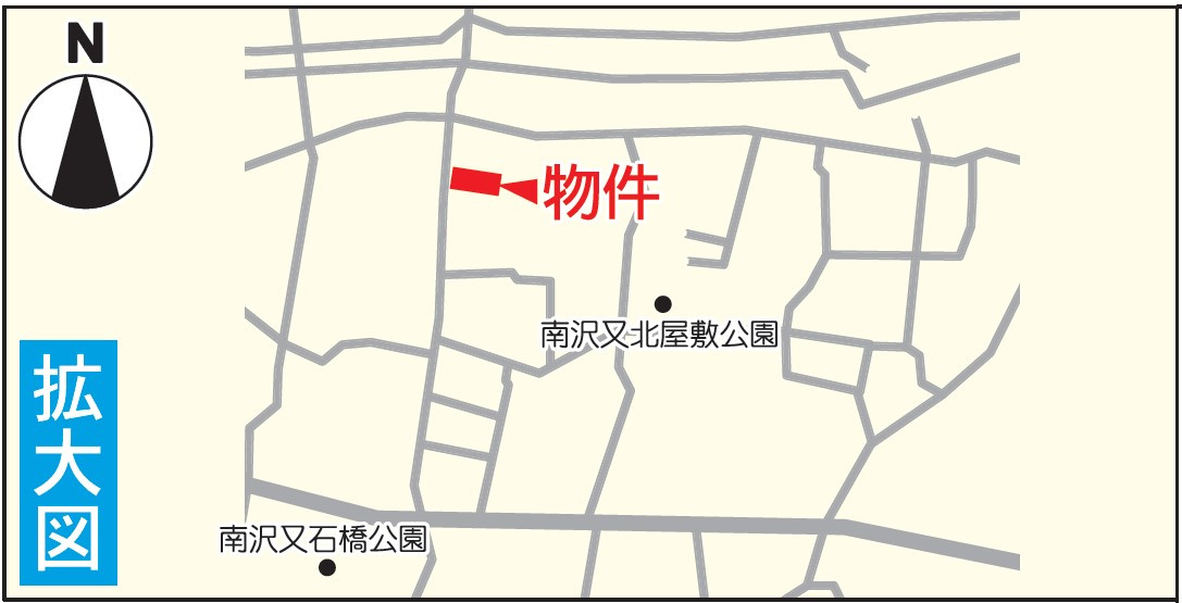福島市南沢又第17　Cradle Garden　全5棟の地図