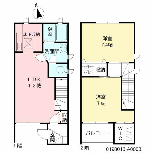 ボヌール壱番館の間取り