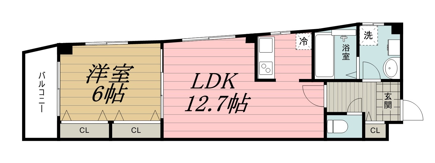 Arcobaleno SINMEI(アルコバレーノシンメイ)の間取り