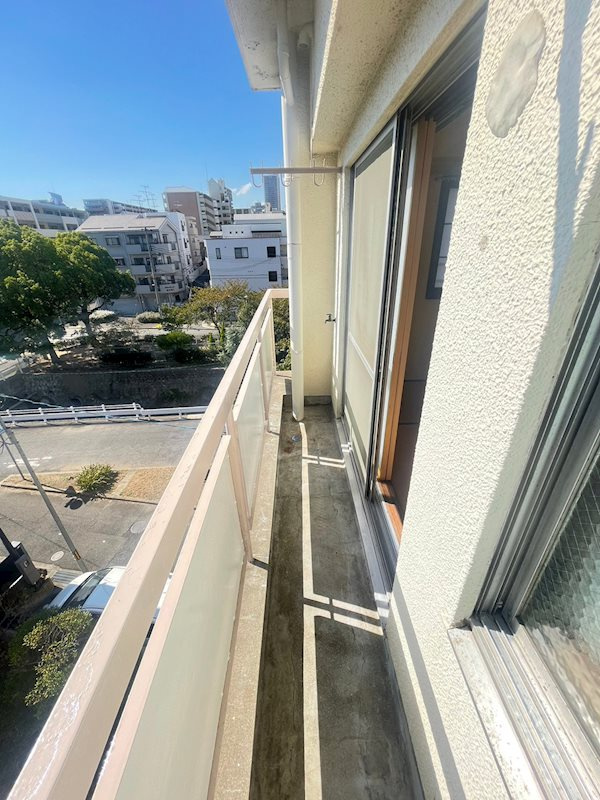 睦マンションのバルコニー