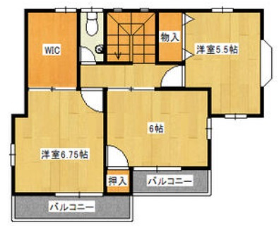  | 洲本市大野　中古住宅　106坪の土地 | ２階平面図　概略図により現地を優先します