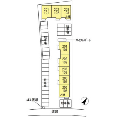 【区画図】 | ヴィブァン B棟