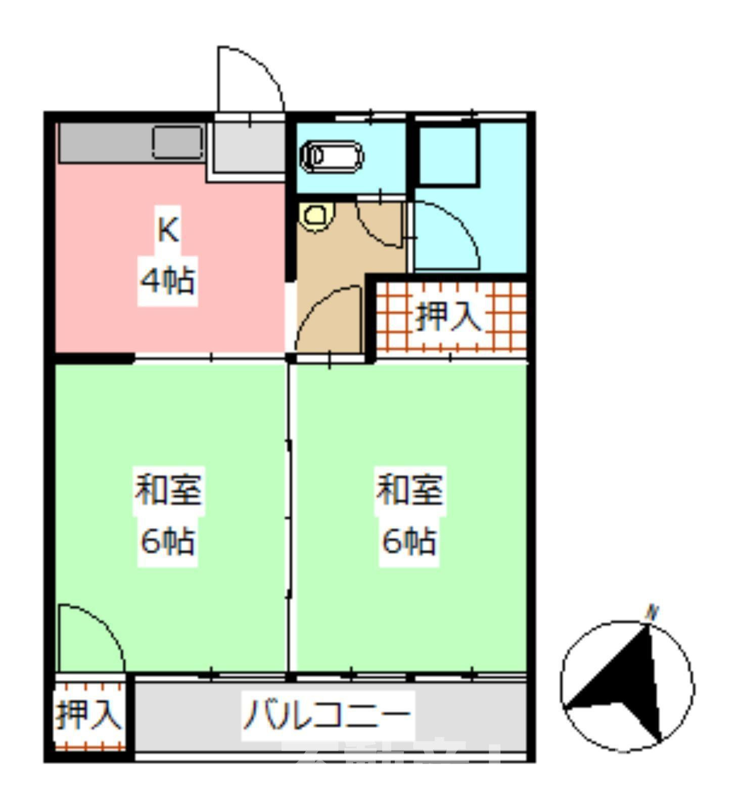 柏原アパートの間取り