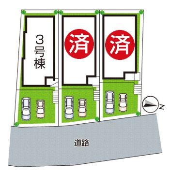 神戸市垂水区南多聞台　第1期　新築一戸建ての区画図|全3区画