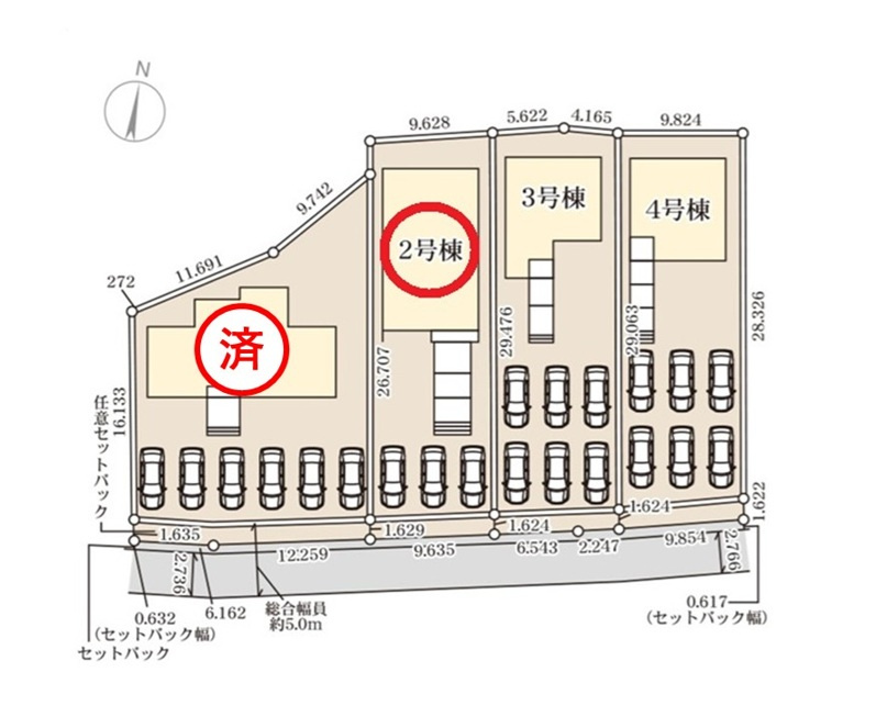 リーブルガーデン  城里町石塚　14期　2の区画図|南側道路で日当たり良好♪内覧、気になる他の物件と合わせての現地ご案内も可能です！お気軽にお問い合わせください。