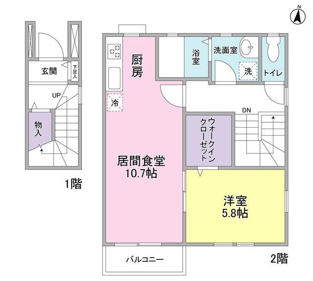 Ｋ’Ｓフラットの間取り
