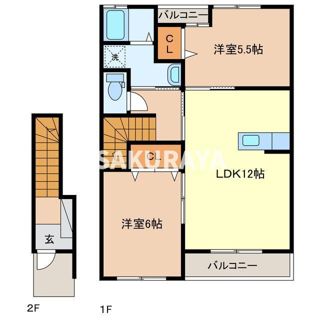 ウッドコート山下の間取り