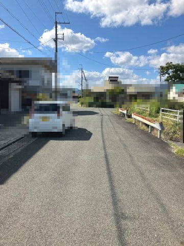 高島市今津町浜分50坪売地の前面道路含む現地写真|前面道路西方面