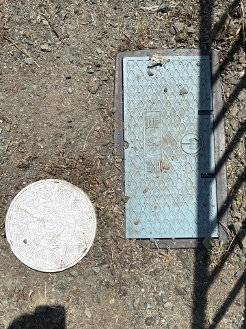 高島市今津町浜分50坪売地のその他|上水道メーターボックス、下水升