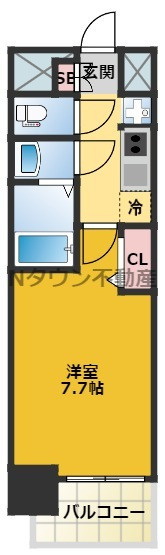 【間取り】 | プレサンス東別院駅前Ⅱ | 間取りです。