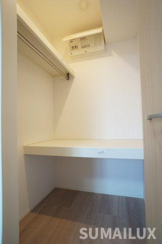 菊池郡菊陽町大字久保田のアパートの収納