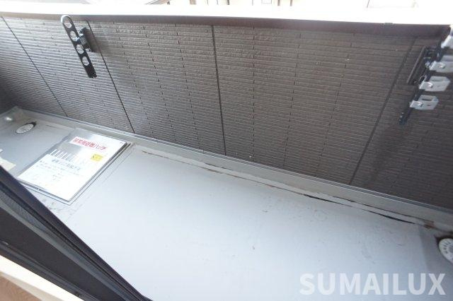 菊池郡菊陽町大字久保田のアパートのバルコニー