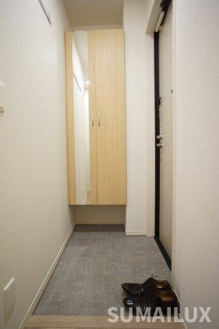 菊池郡菊陽町大字久保田のアパートの玄関