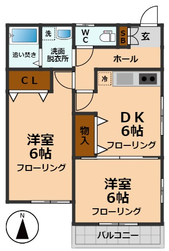 【間取り】 | コスモハイツAB