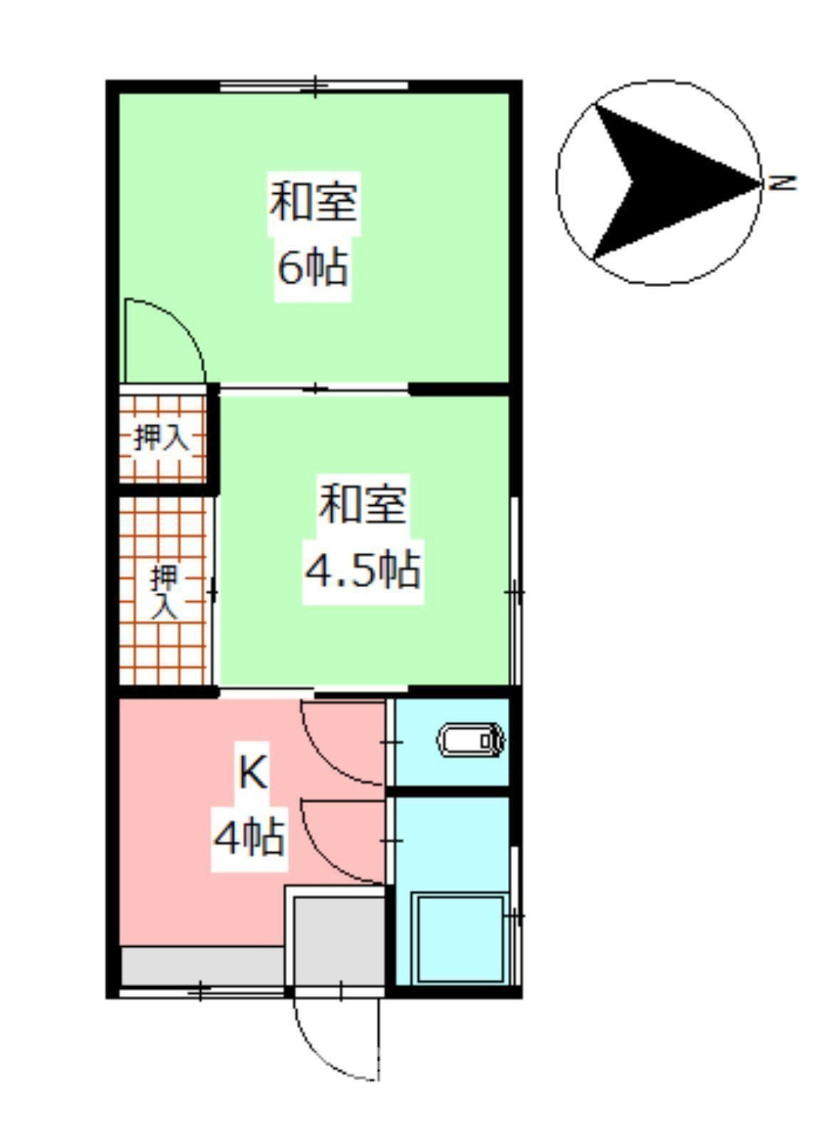 江河アパートの間取り
