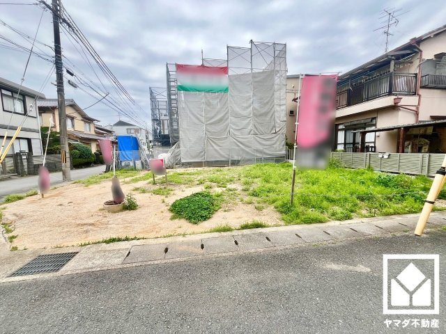 伏見区桃山町大島　2号地の前面道路含む現地写真