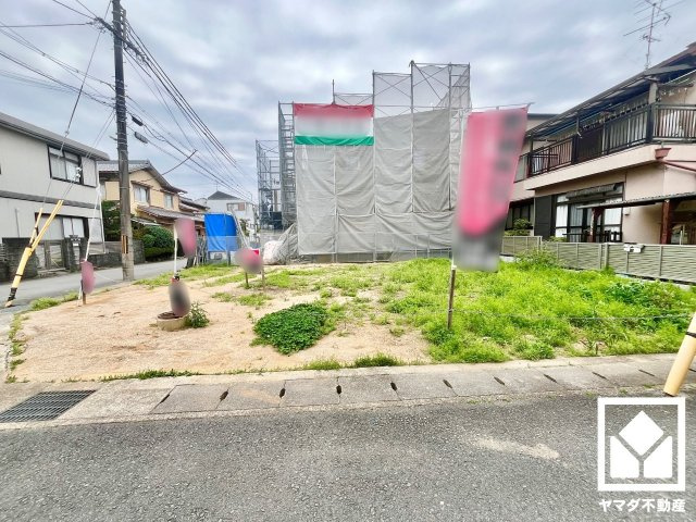 伏見区桃山町大島　2号地の前面道路含む現地写真