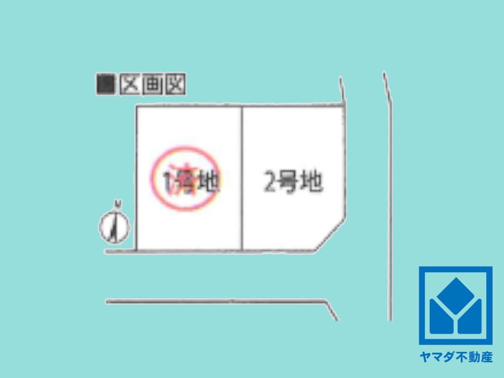 伏見区桃山町大島　2号地の区画図