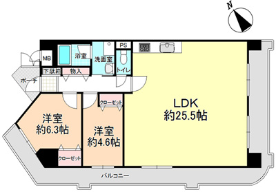 【間取り】 | アンビエント金剛東ガーデンコート