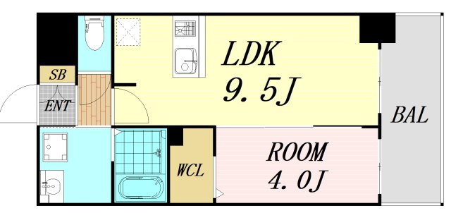 S-RESIDENCE東三国amante　仲介手数料無料の間取り