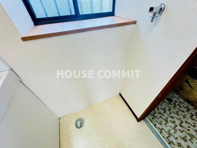 富里市大和　中古戸建のランドリースペース|洗濯水栓交換